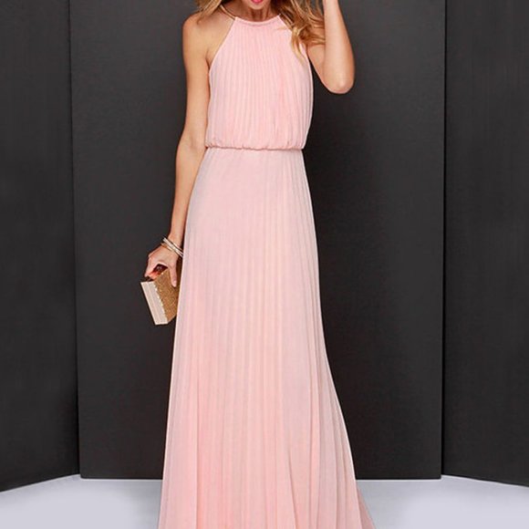 POMPAUS  Girly  women's Maxi Dress . - Picture 1 of 16